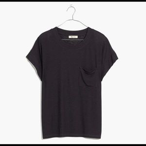 Madewell XL Eastover Pocket Tee in Black